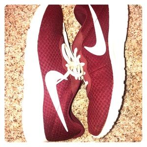 Red Nike sneakers